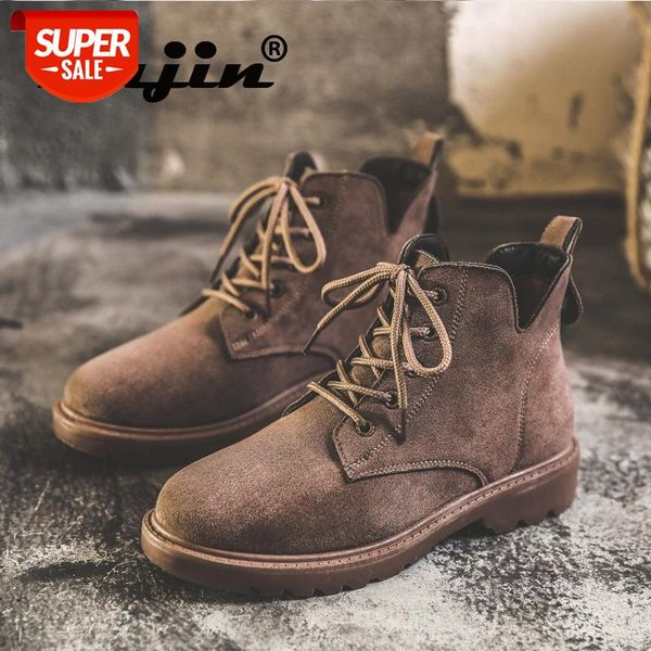 

fujin women ankle boots retro suede leather comfortable booties platform v design fashion shoes boots for women #ry4w