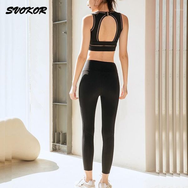 

hollow women yoga set seamless workout fitness suit gym sports v-neck bra running breathable pants outfit