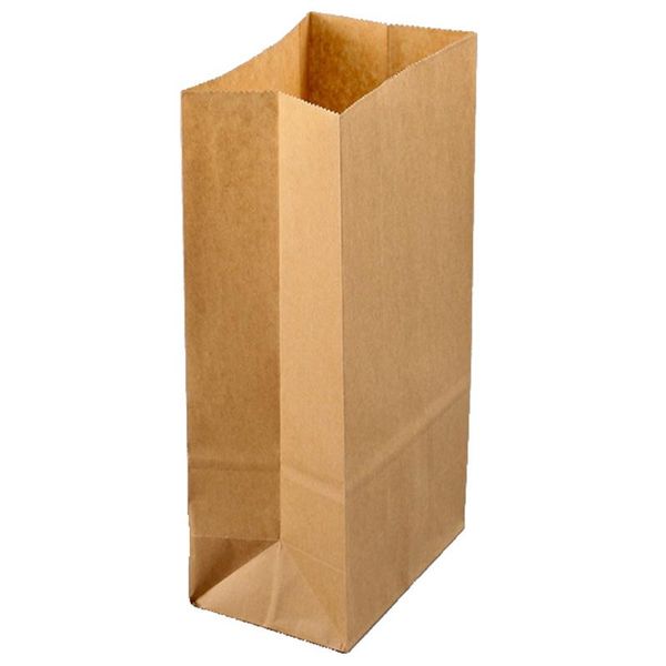 

hanging baskets 100pcs kraft paper bag gift candy biscuit bread nut snack baking packaging supplies(24x13x8cm)