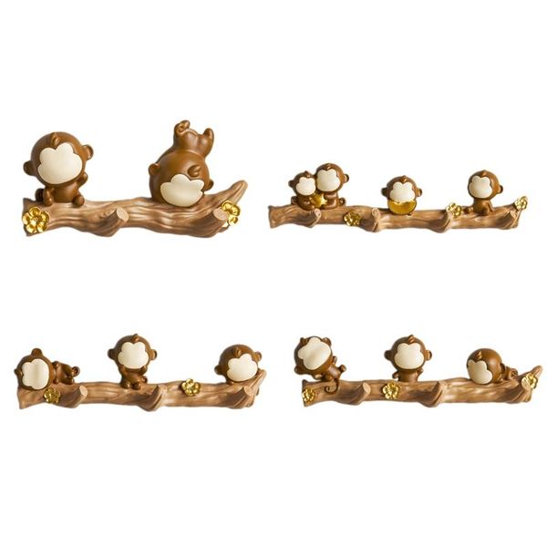 

hooks & rails wall decorations room hanger resin monkey clothes towel hat handbag holder home accessories