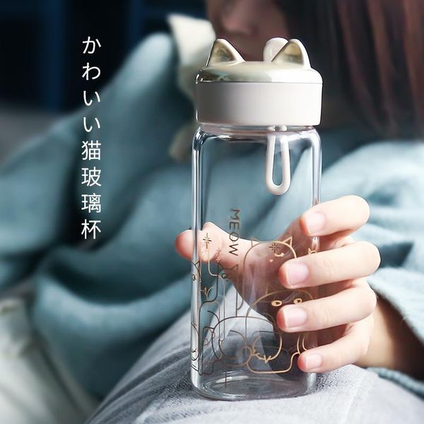 

transparent glass cup set water with lid creative wedding heat resistant round european taza desayuno grande reusable bd50gg wine glasses