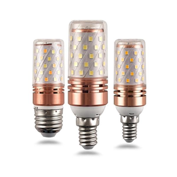 

bulbs 10pcs 8w 12w 16w led bulb e27 e14 corn lamp true power 4w 6w 10w 220v 240v chandelier candle light for home
