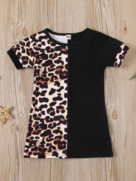 

baby girl colorblock tee dress she, Red;yellow