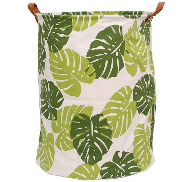 

collapsible laundry basket canvas hamper with handles foldable bucket for storage bins,kids toys,clothes1