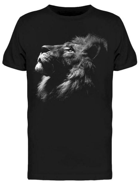 

Lion Looking Up Tee Men's -Image by Shutterstock, White;black