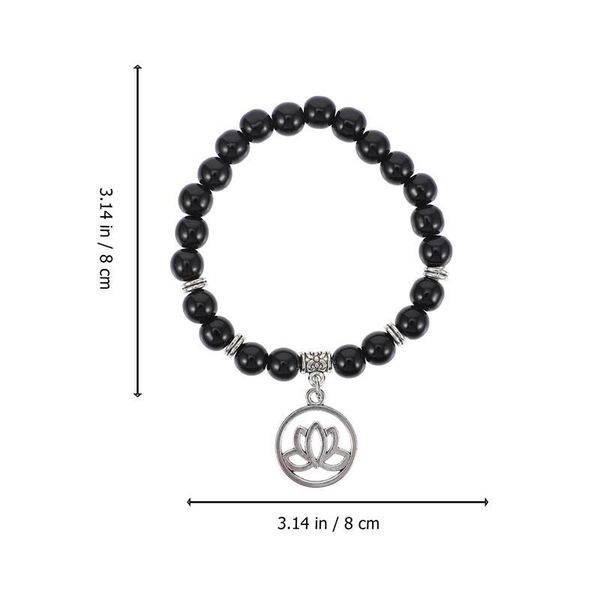 

tennis volcanic stone beads bracelets buddha head lotus pendant wrist decors, Golden;silver