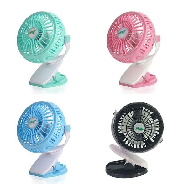 

electric fans mini rechargeable usb fan 360 degree rotation handheld clip clamp cooling fanstroller portable air 3 speeds for desk