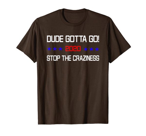 

funny politics dude gotta go t-shirt, White;black