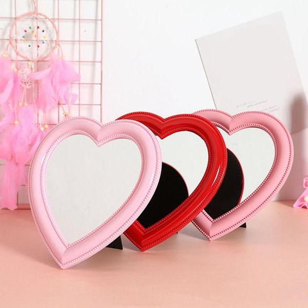 

mirrors heart shape makeup mirror deskvanity with stand cute cosmetic for women girls lpfk decorative home