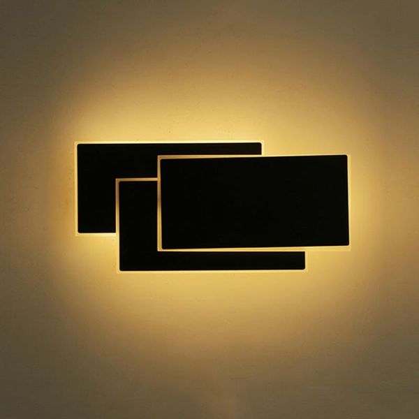 

thrisdar creative personality bedside led wall lamp modern square rotatable light el aisle corridor lamps
