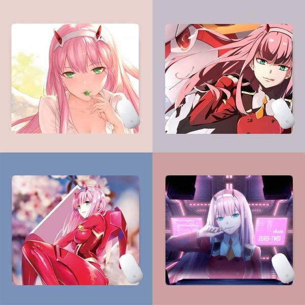 

mouse pads & wrist rests zero two darling gamer speed mice retail small rubber mousepad pad desk game office work mat non-slip lapcushio