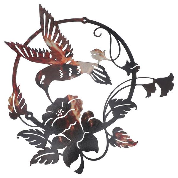 

decorative objects & figurines 1 pc birds iron pendant vivid ornament balcony decor home craft