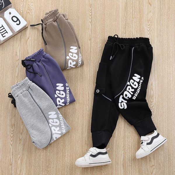 

children outdoor trousers kids pants boys casual clothing cotton boy long sport spring autumn, Blue