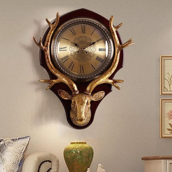 

wall clocks solid wood clock nordic european creative american household fashion chinese quartz