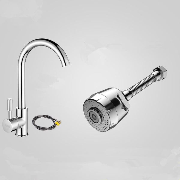 

kitchen faucet universal joint anti splash head mouth wash dish basin can rotate pressurized shower faucets