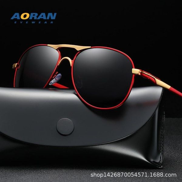 

sunglasses polarized men's driving mirror driver toad retro big frame, White;black