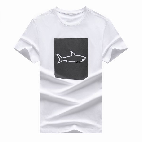 

classic dogfish stylist mens t shirt #1980 europe luxury summer short sleeve fashion brand tees p&s designer male casual, White;black