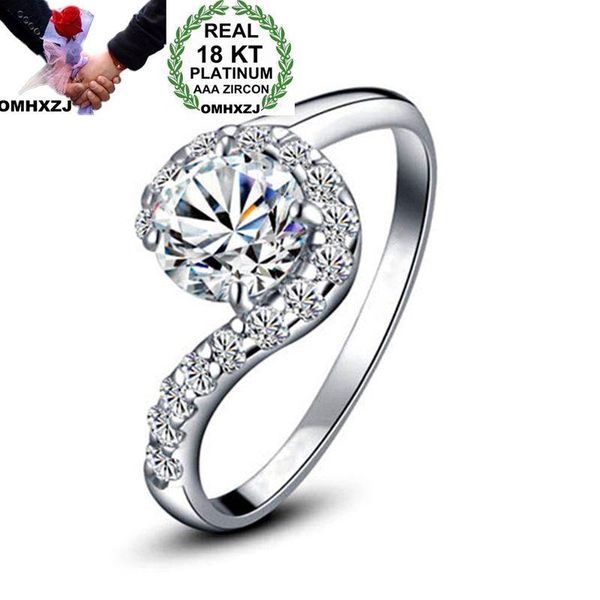 

cluster rings omhxzj wholesale european fashion woman man party wedding gift question mark white zircon 18kt gold ring rr673, Golden;silver