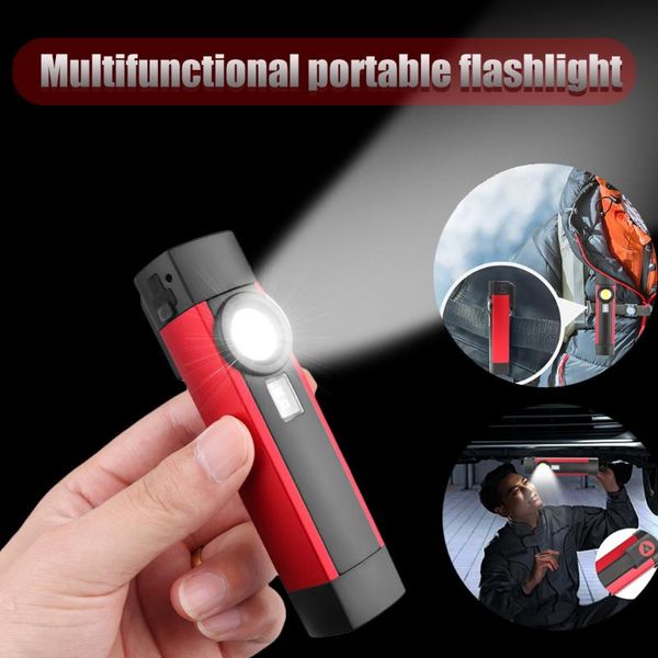 

xpe+cob led+395 torch purple light usb rechargeable led work magnetic lanterna bike lights