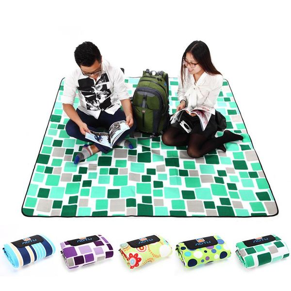 

outdoor picnic mats 200*200cm camping moistureproof beach mat quality baby climb plaid blanket yoga trip tent thicken oxford pad pads
