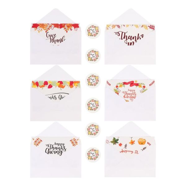 

greeting cards 12pcs thanksgiving blessing inspirational gift with envelopes and stickers