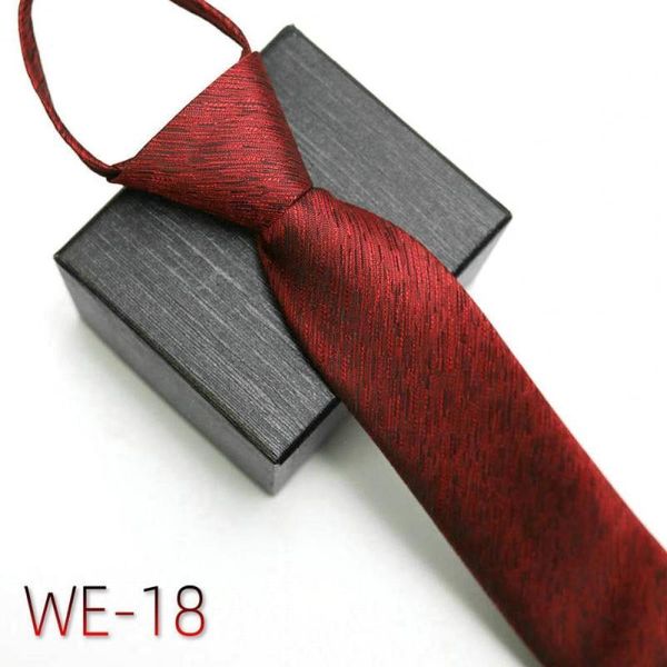 

bow ties temperament stylish striped zipper tie accessory plaid for banquet, Black;gray