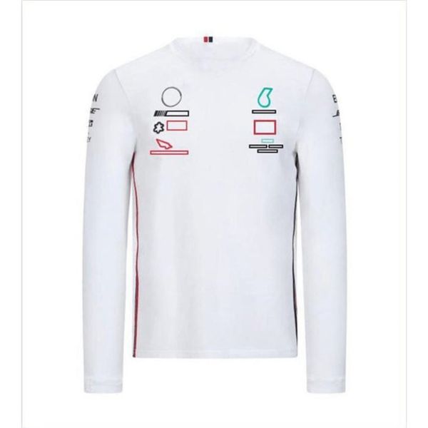 

luxury mens brand petronas mercedes amg t shirts sweatshirts f1 formula one racing women casual long sleeve t-shirts benz lewis hamilton tea, White;black