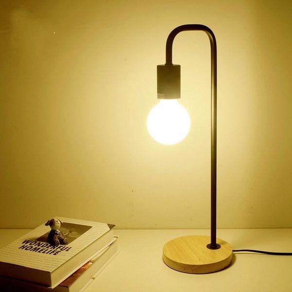 

book lights led bedroom simple wooden table lamp creative nordic bedside desk study