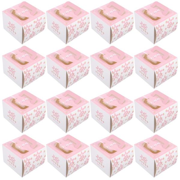

gift wrap 20pcs handed cake cases paper egg tart boxes storage (assorted color)