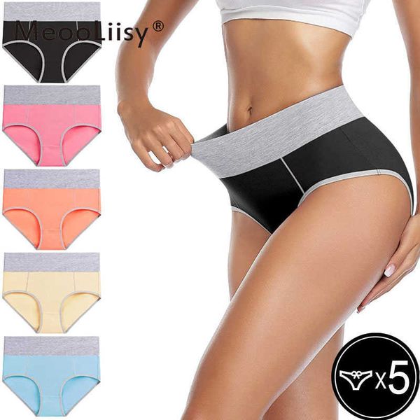

seamless panty 5pcs/set mid rise panties underwear for women summer women's lingerie femme intimates underwear & sleepwears 210720, Black;pink
