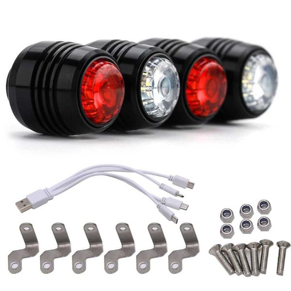 

bike lights skateboard led set waterproof night warning lamp for longboard electric scooter two wheel foldable