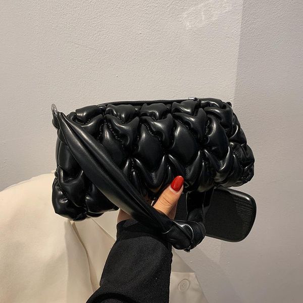 

evening bags ladies fold pu shoulder bag 2021 women fashion underarm simple messenger