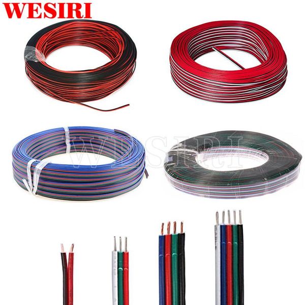 

strips 2pin/3pin/4pin/5pin/6pin 22awg extension cable for ws2812b ws2811 sk6812 apa102 ws2801 3528 rgb rgbw led strip lights