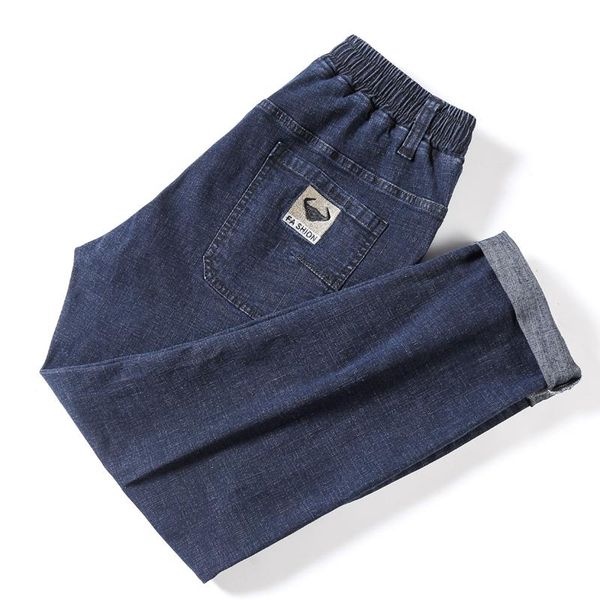 

men's jeans 10xl plus size men fashion man pants homme baggy trousers for 2021 male long denim, Blue