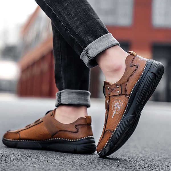

casual shoes men's shoes 2021 new spring business casual large men's fashion 18xs, Black