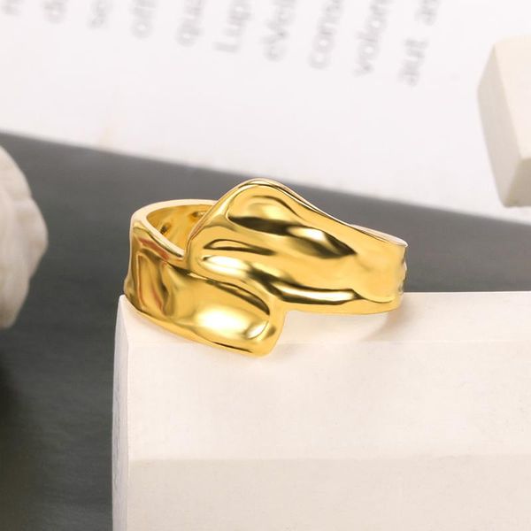 

wedding rings irregular geometry for women party jewelry open adjustable statement ring friendship gifts, Slivery;golden