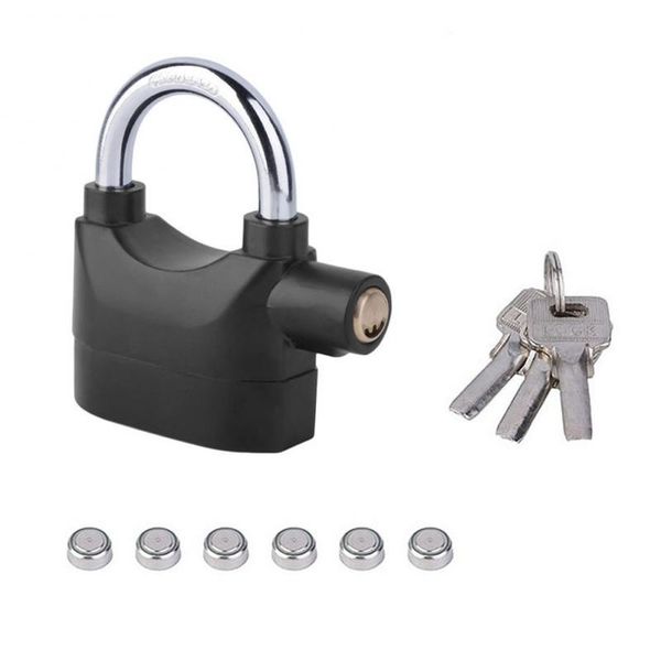 

bike locks lock for motorcycle bicycle perfect security with 110db alarm pad cycling waterproof siren padlock