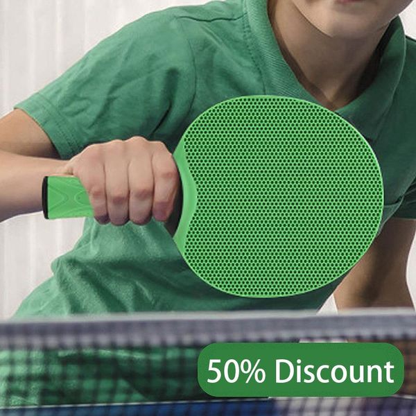 

professional silicone table tennis racket pong bat for intermediate or advanced players, rubber grips raquets