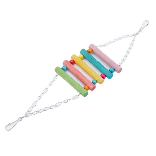

small animal supplies wooden hamster climbing stairs playing toy guinea pig chinchilla parrot seesaw exercise play toys pets products