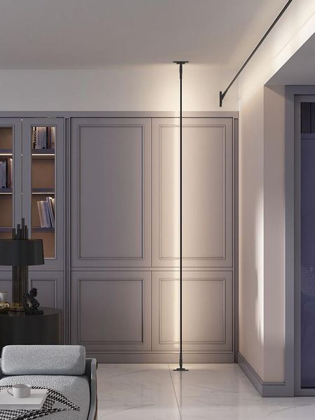

creative skyline led strip floor lamps long line wall lights for living room decor bedroom bar decoration hanging light fixtures lamp