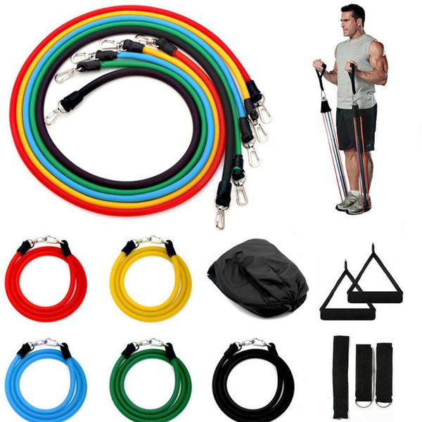 

resistance bands set body fitness workout equipment yoga exercise rubber tubes band stretch training gyms stripes