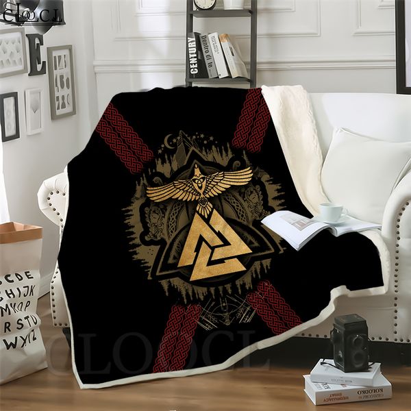 

cloocl blankets viking bird 3d print sofa travel throw blanket teens plush quilt