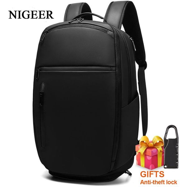 

backpack nigeer 2021 travel with shoe pocket multifunction men teenager 15.6" lapbag mochila water repellent backpacks