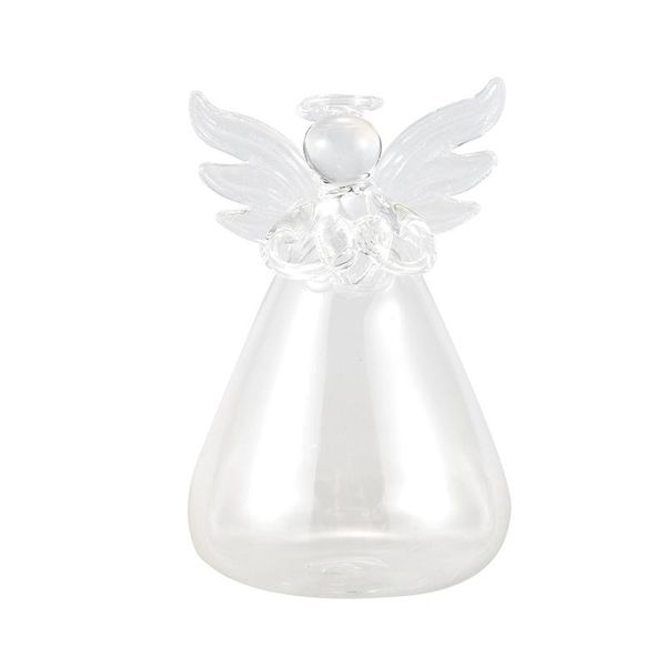 

vases set of 4 cute clear glass angel shape flower plant hanging vase wedding decor