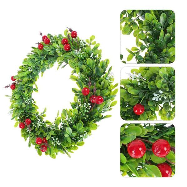 

christmas decorations 1pc xmas wreath festival artificial pendant door green