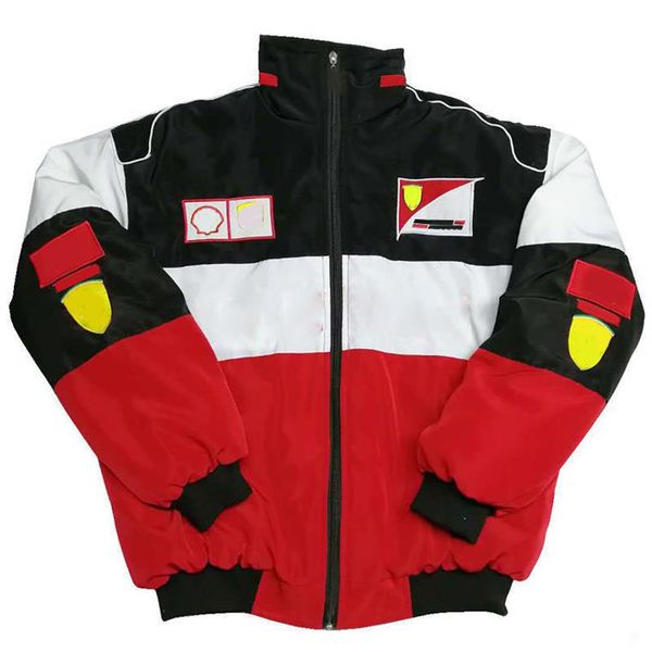 

f1 racing suit, men's and women's fully embroidered logo casual jacket