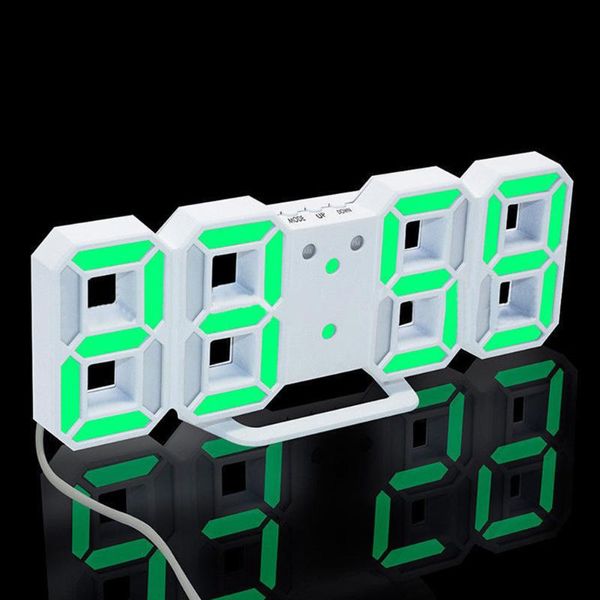 

digital clock wall mount three dimensional fashion decoration electronic numerals home office clocks