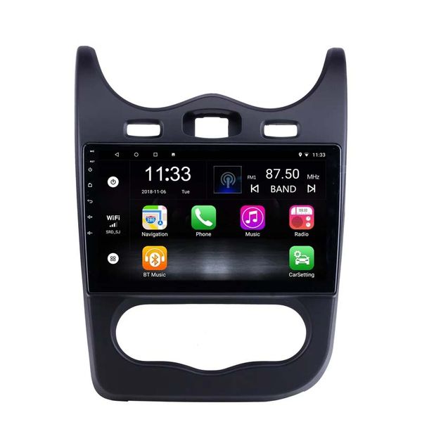 10,1 дюйма видеоплеер Android 2DIN 2 + 32G автомобильный DVD Radio GPS навигация на 2014-Renault Sandero 2.5D экран IPS