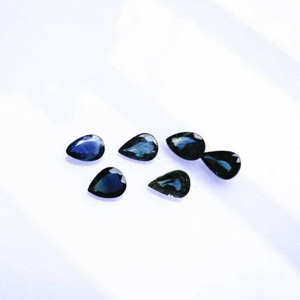 ECHSUN blu zaffiro gioielli pietre preziose natura colares feminino anelli bracciale orecchini pendentif pulseira pietra principale gemma allentata H1015
