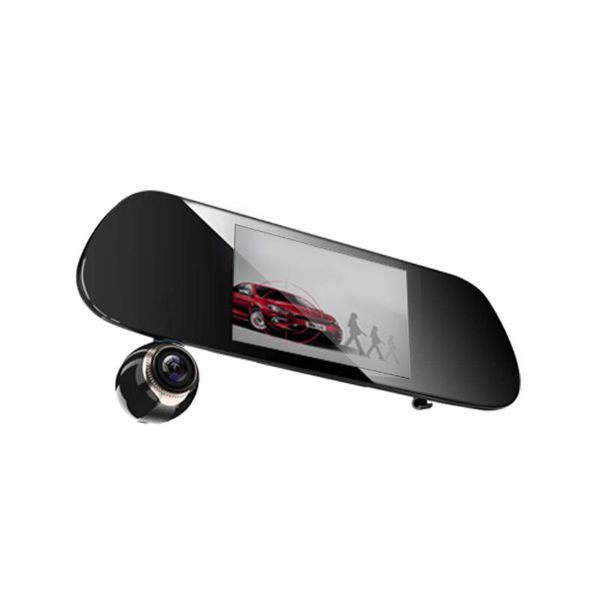 

three-record driving recorder hd 1080p three-channel car dvr reversing video dash cam camera 4k dvrs